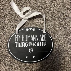 Black and White Wedding Announcement Sign